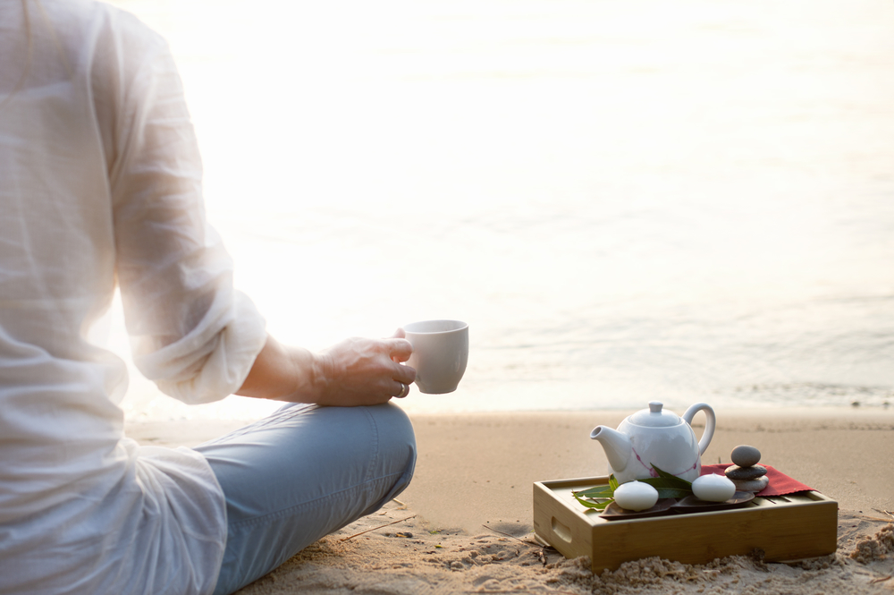 Woman meditating