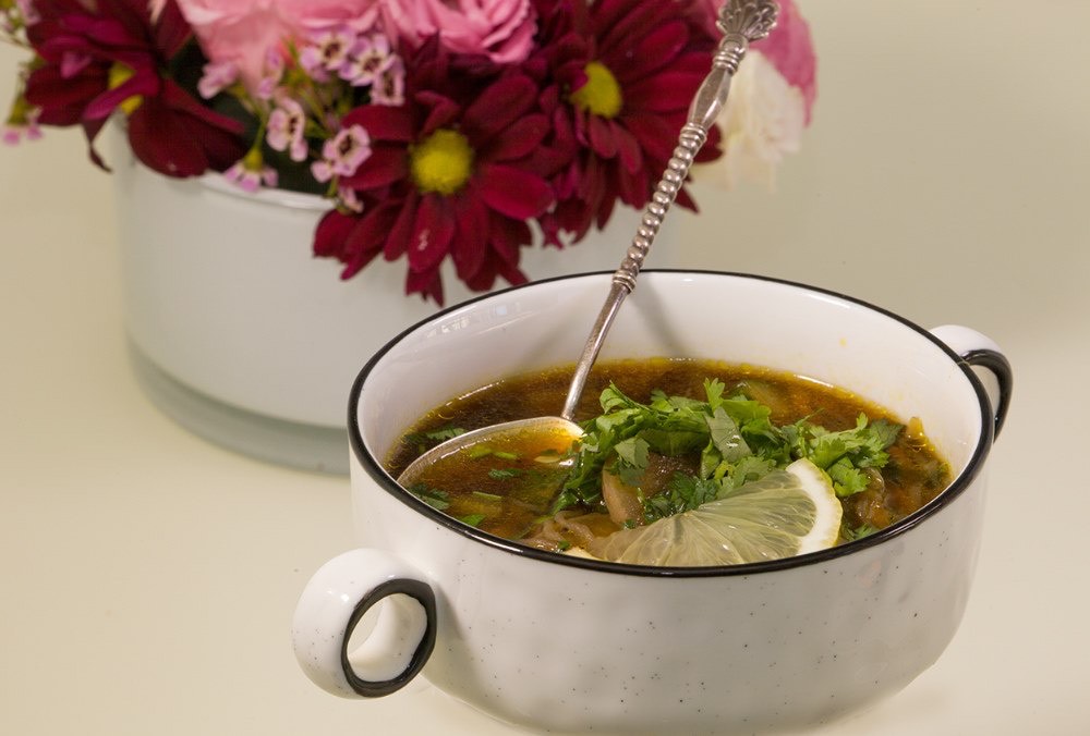 Рецепт супа из сельдерея с грибами