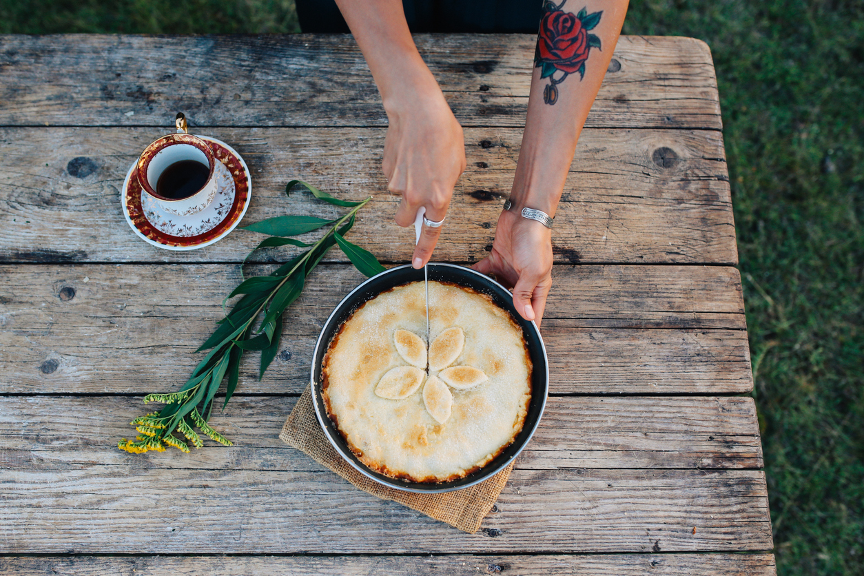 Пирог с ревенем